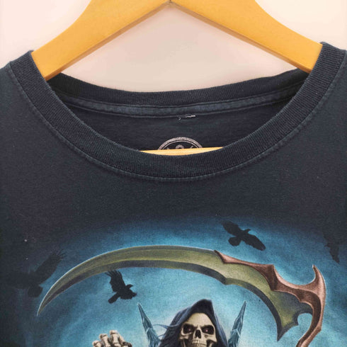 DOM 2018 バンドTシャツ スカルプリントクルーネックTシャツ メンズ import:L