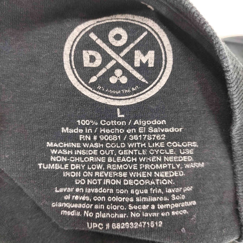 DOM 2018 バンドTシャツ スカルプリントクルーネックTシャツ メンズ import:L