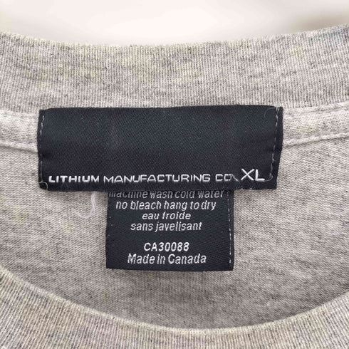 90S LITHIUM MANUFACTURING CO カナダ製 世界 路線図 プリント Tシャツ メンズ import:XL