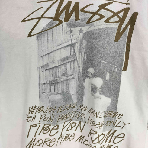 ステューシー Stussy 00S メキシコ製 FIRE PON ROME PHOTO TEE フォト Tシャツ メンズ import:L