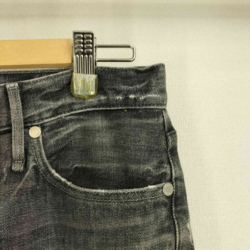 アッパーハイツ upper hights THE STELLA ステラ ダメージ加工 ストレッチ スキニーブラック デニム パンツ レディース 25