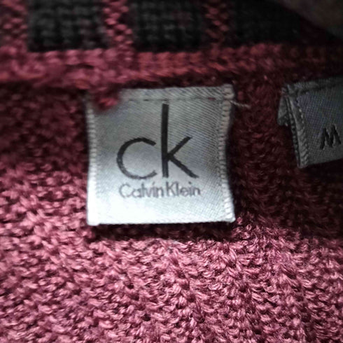 カルバンクライン CALVIN KLEIN スタンドカラー比翼カーディガン メンズ M