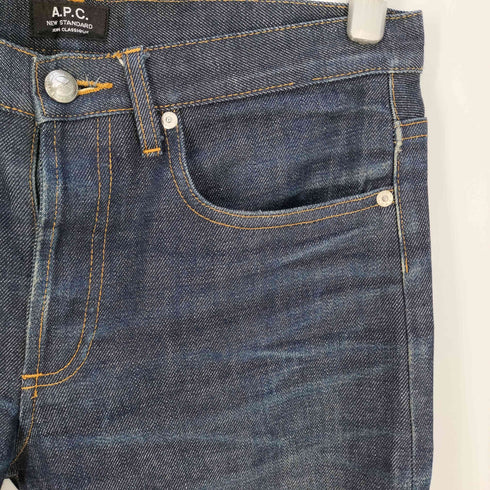 アーペーセー A.P.C. NEW STANDARD JEAN CLASSIQUE 赤耳 ボタンフライ ストレートデニムパンツ メンズ 30