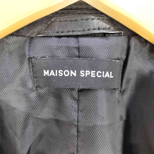 メゾンスペシャル MAISON SPECIAL Leather Riders Jacket レザーライダースジャケット レディース 36