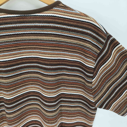 ぺニーズタウンクラフト PENNEYS TOWNCRAFT 60S Plus ボーダー アクリル ニット カットソー Tシャツ メンズ import:L