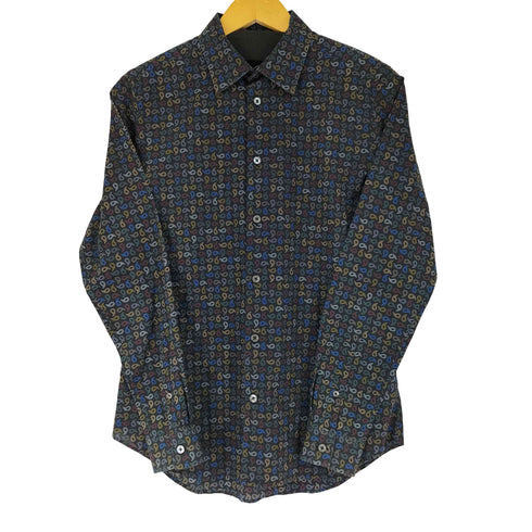 ピーエスポールスミス PS Paul Smith ペイズリー柄 L/S シャツ メンズ import:M