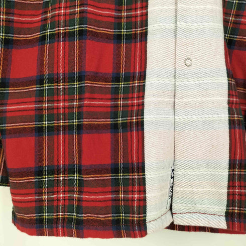 シークエル SEQUEL LINE CHECK SHIRT ライン チェックシャツ メンズ JPN:M