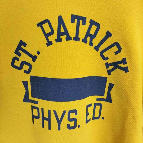 ジャージーズ JERZEES 80-90S USA製 ST.PATRICK PHYS.ED. アーチ ロゴ 裏起毛 スウェット メンズ import:M