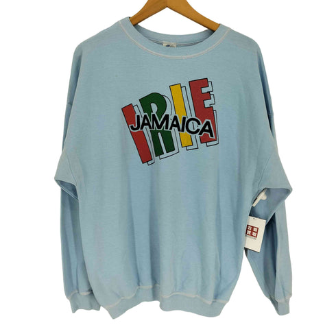 Sun Island JAMAICA フロッキープリント スウェット メンズ import:L