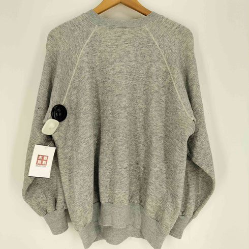 チャンピオン Champion 80S トリコタグ USA製 NORTHERN ARIZONA UNIVERSITY 3段 アーチ フロッキー カレッジ プリント ラグランスリーブ スウェット メンズ import:XL