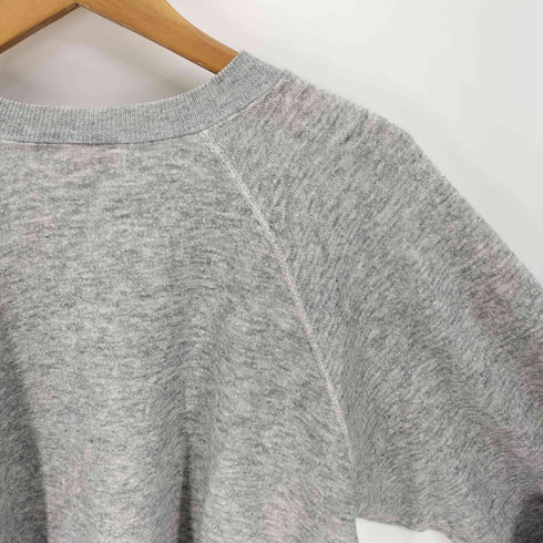 チャンピオン Champion 80S トリコタグ USA製 NORTHERN ARIZONA UNIVERSITY 3段 アーチ フロッキー カレッジ プリント ラグランスリーブ スウェット メンズ import:XL