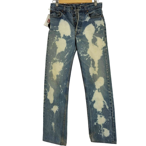 リーバイス Levis 80S 501 ボタン裏 524 刻印 ブリーチ 加工 ボタンフライ デニム パンツ 1987年製 メンズ W:30 L:34