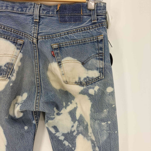 リーバイス Levis 80S 501 ボタン裏 524 刻印 ブリーチ 加工 ボタンフライ デニム パンツ 1987年製 メンズ W:30 L:34