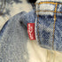 リーバイス Levis 80S 501 ボタン裏 524 刻印 ブリーチ 加工 ボタンフライ デニム パンツ 1987年製 メンズ W:30 L:34