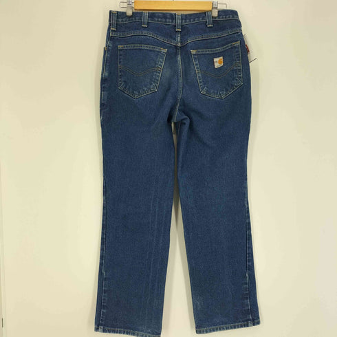 カーハート Carhartt FR FIRE RESISTANT ジップアップ テーパード デニム パンツ 濃紺 メンズ 32×30