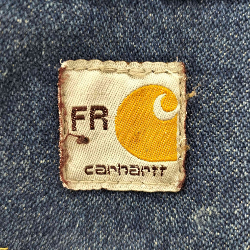 カーハート Carhartt FR FIRE RESISTANT ジップアップ テーパード デニム パンツ 濃紺 メンズ 32×30