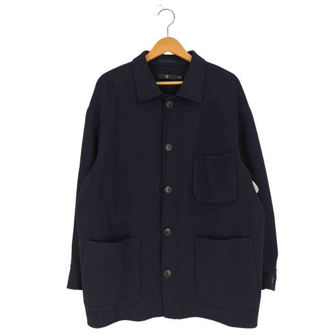 ユニクロプラスジェイ UNIQLO+J ウールブレンドオーバーサイズシャツジャケット メンズ JPN:L
