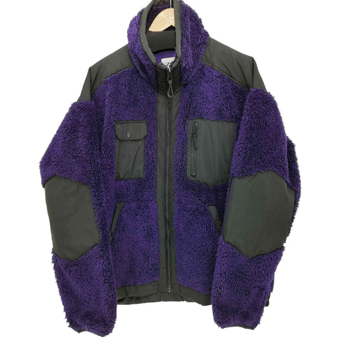 ザラ ZARA バイカラーフリースジャケット メンズ L-XL