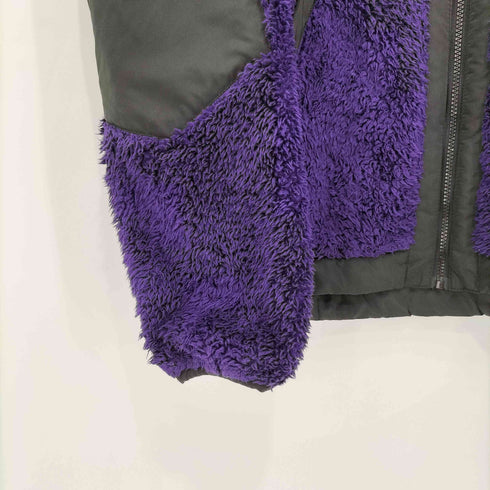 ザラ ZARA バイカラーフリースジャケット メンズ L-XL