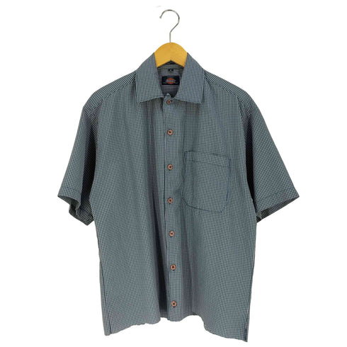 ディッキーズ Dickies チェック柄 オープンカラー ショートスリーブ シャツ メンズ import:M