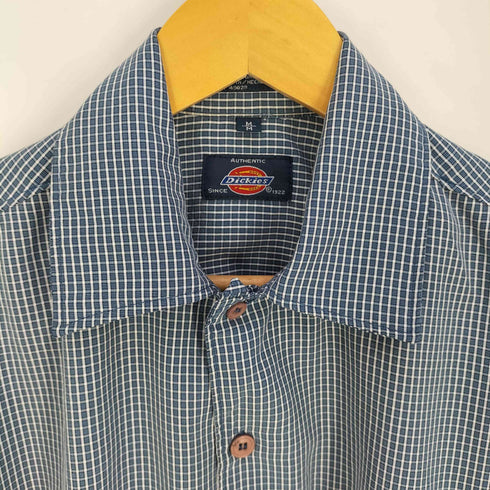ディッキーズ Dickies チェック柄 オープンカラー ショートスリーブ シャツ メンズ import:M