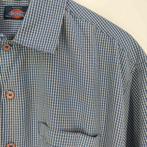 ディッキーズ Dickies チェック柄 オープンカラー ショートスリーブ シャツ メンズ import:M