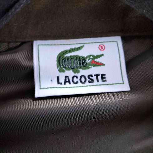 ラコステ LACOSTE ポーラテック社製 チェック柄 フリース ステンカラーコート メンズ 4