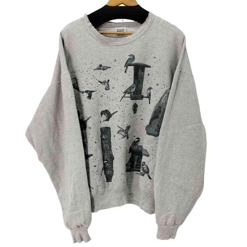 relevant products 90s USA製 両面プリント グラフィックデザインスウェットプルオーバー メンズ import:XL