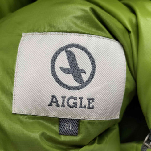 エーグル AIGLE ロゴ刺繍 ダウンジャケット メンズ XL