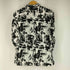 ザラ ZARA 総柄 L/S リネンシャツ レディース import:S