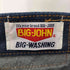 ビッグジョン BIG JOHN ジップアップ ベルボトム フレア デニムパンツ ブッシュ メンズ 33