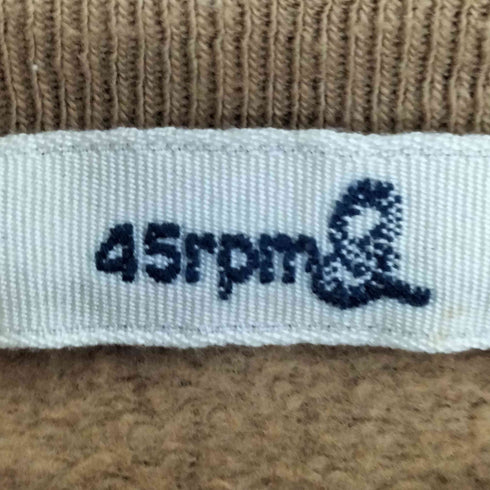 フォーティーファイブアールピーエム 45rpm coast プリント ハイネック ロングスリーブTシャツ レディース JPN:3