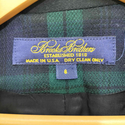 ブルックスブラザーズ BROOKS BROTHERS USA製 襟切替ダブルテーラードジャケット レディース 6