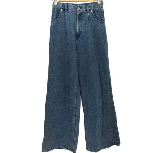 ヘザー Heather ハイウエストワイドデニムパンツ レディース M