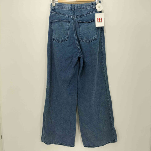 ヘザー Heather ハイウエストワイドデニムパンツ レディース M