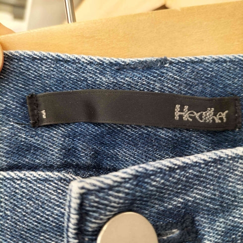 ヘザー Heather ハイウエストワイドデニムパンツ レディース M