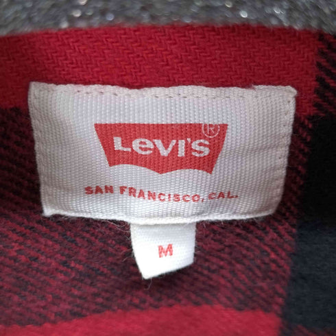 リーバイス Levis 赤チェック ネルシャツ メンズ M