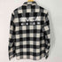 ルーカ RVCA バックプリント ブロックチェックネルシャツ メンズ M