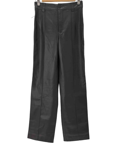 ザラ ZARA フェイクレザートラウザー レディース JPN:S