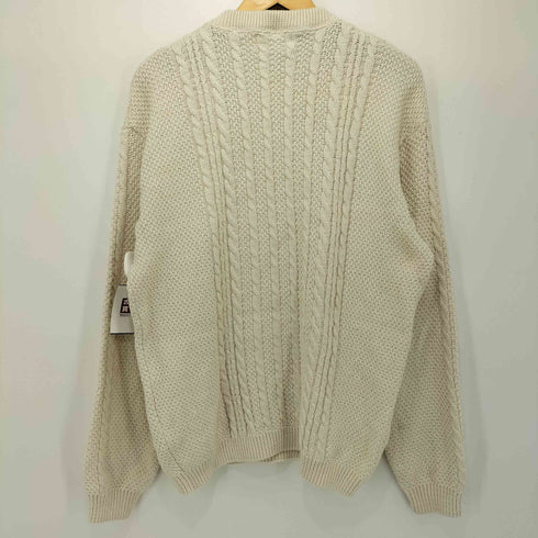 Binghamton Knitting USA製 ケーブルニットセーター メンズ M