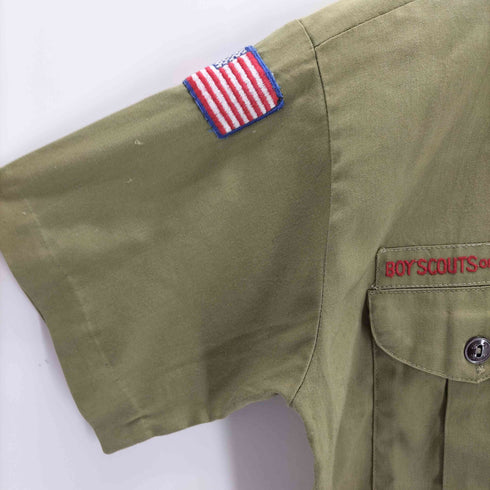 ボーイスカウトオブアメリカ BOY SCOUTS OF AMERICA 切りっぱなし 両フラップシャツ メンズ