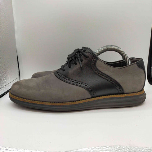 コールハーン COLE HAAN Grand Saddle Oxford レザー 切替 スウェード ドレス シューズ メンズ US:7.5