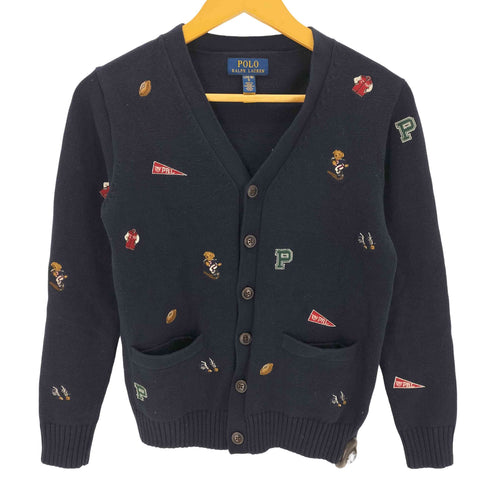 ポロラルフローレン POLO RALPH LAUREN ベア Vネックカーディガン レディース L-14-16