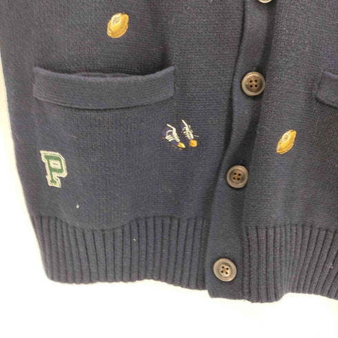 ポロラルフローレン POLO RALPH LAUREN ベア Vネックカーディガン レディース L-14-16
