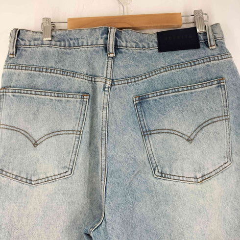 NOFAITH ダメージ加工ワイドデニムパンツ メンズ