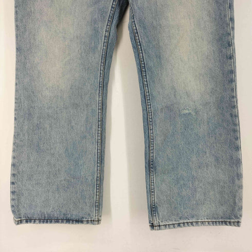 NOFAITH ダメージ加工ワイドデニムパンツ メンズ