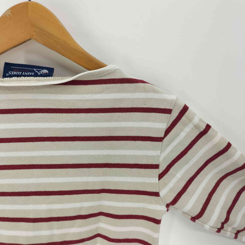 セントジェームス SAINT JAMES フランス製 ボーダー ボートネック カットソー バスクシャツ レディース XXS