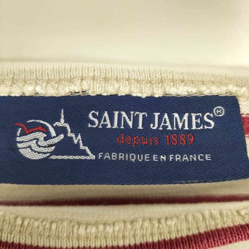 セントジェームス SAINT JAMES フランス製 ボーダー ボートネック カットソー バスクシャツ レディース XXS
