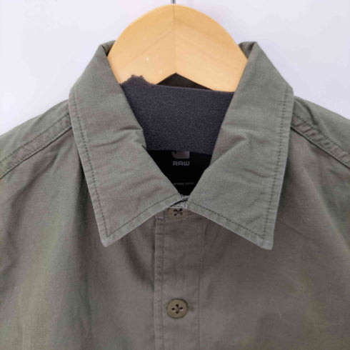 ジースターロー G-STAR RAW REGULAR FIT S/Sボックスミリタリーシャツ リップストップ メンズ S