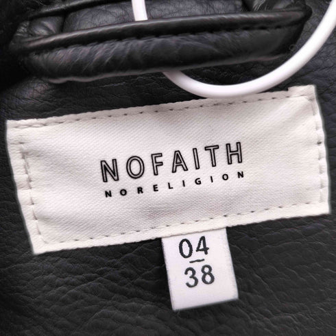 NOFAITH フェイクレザージャケット メンズ 38